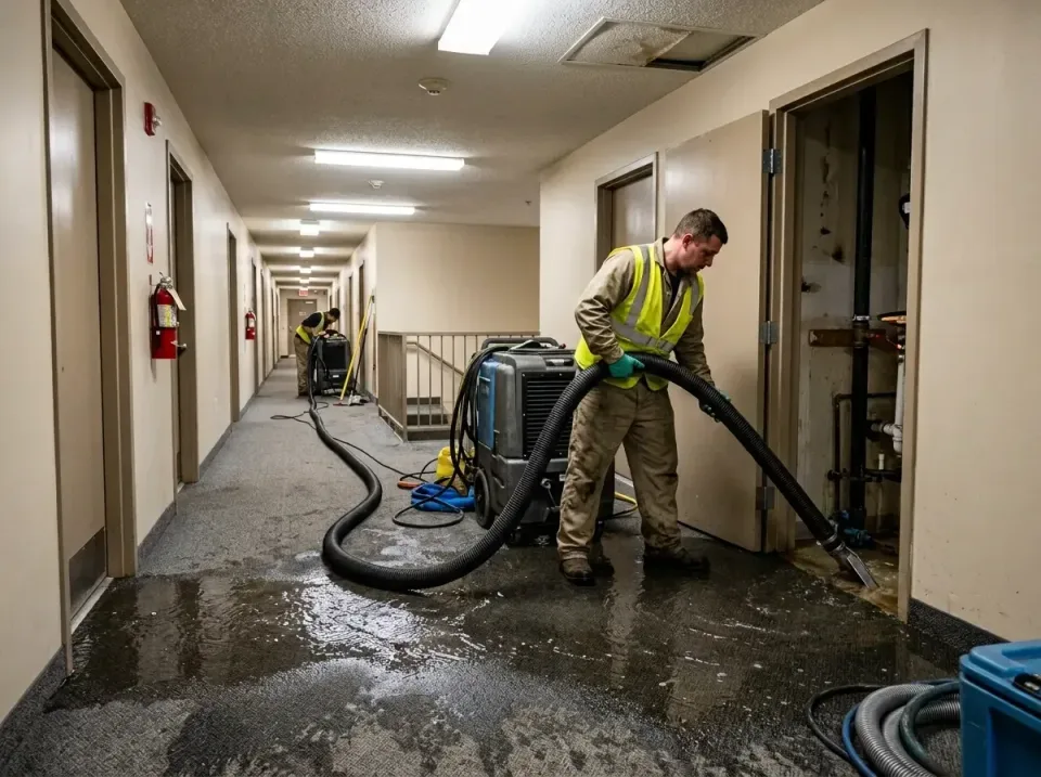 multi-unit-apartment-hallway-f-005 — frequently asked questions, Emergency Burst Pipe Water Extraction & Removal in Winnecon…